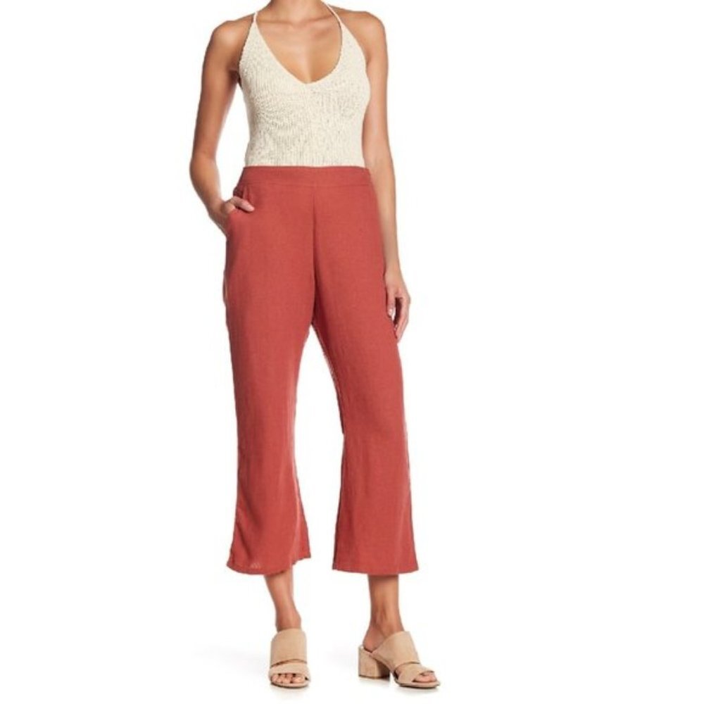 Abound Linen Blend Cropped Pants